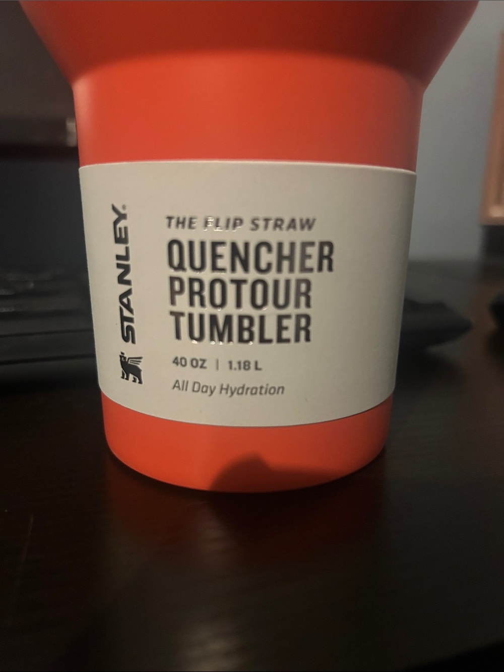 Stanley Orange Insulated Travel Tumbler with Handle - Picture 3 of 8